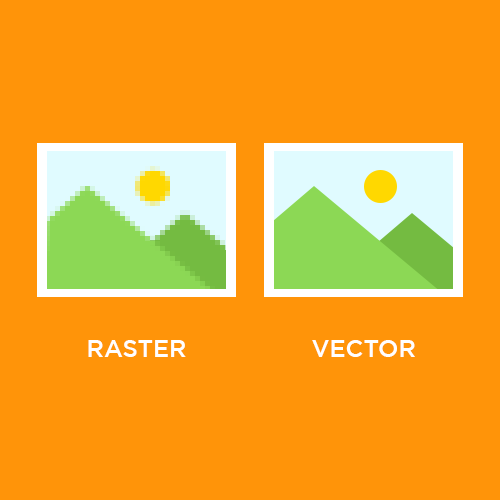 logo design mistake raster versus vector image comparison