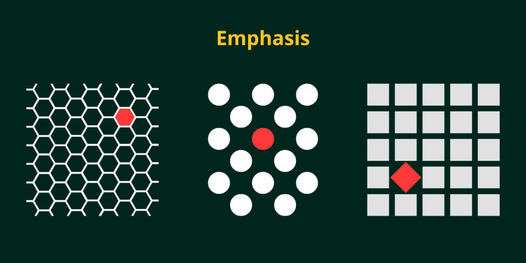 emphasis design principle illustration